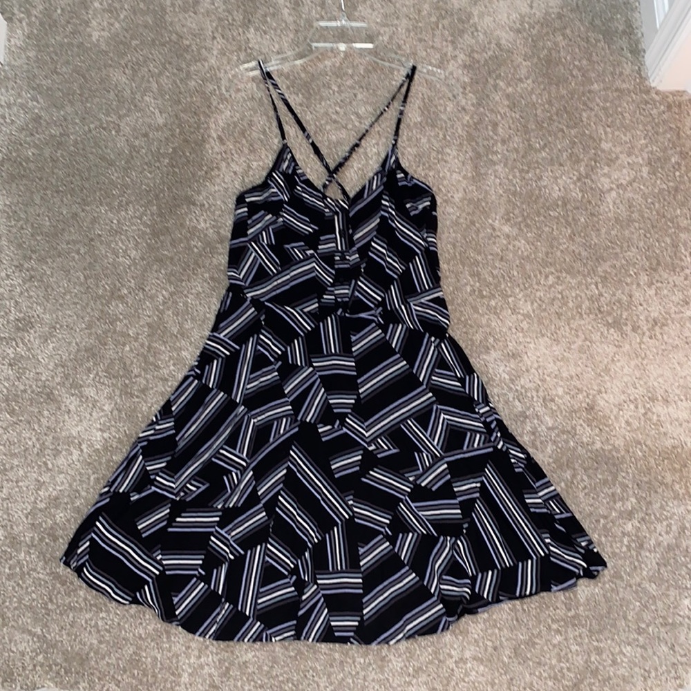 Black Striped Dress